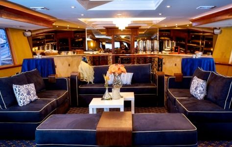 Graduation Decor on Private Charter Yacht in Jacksonville