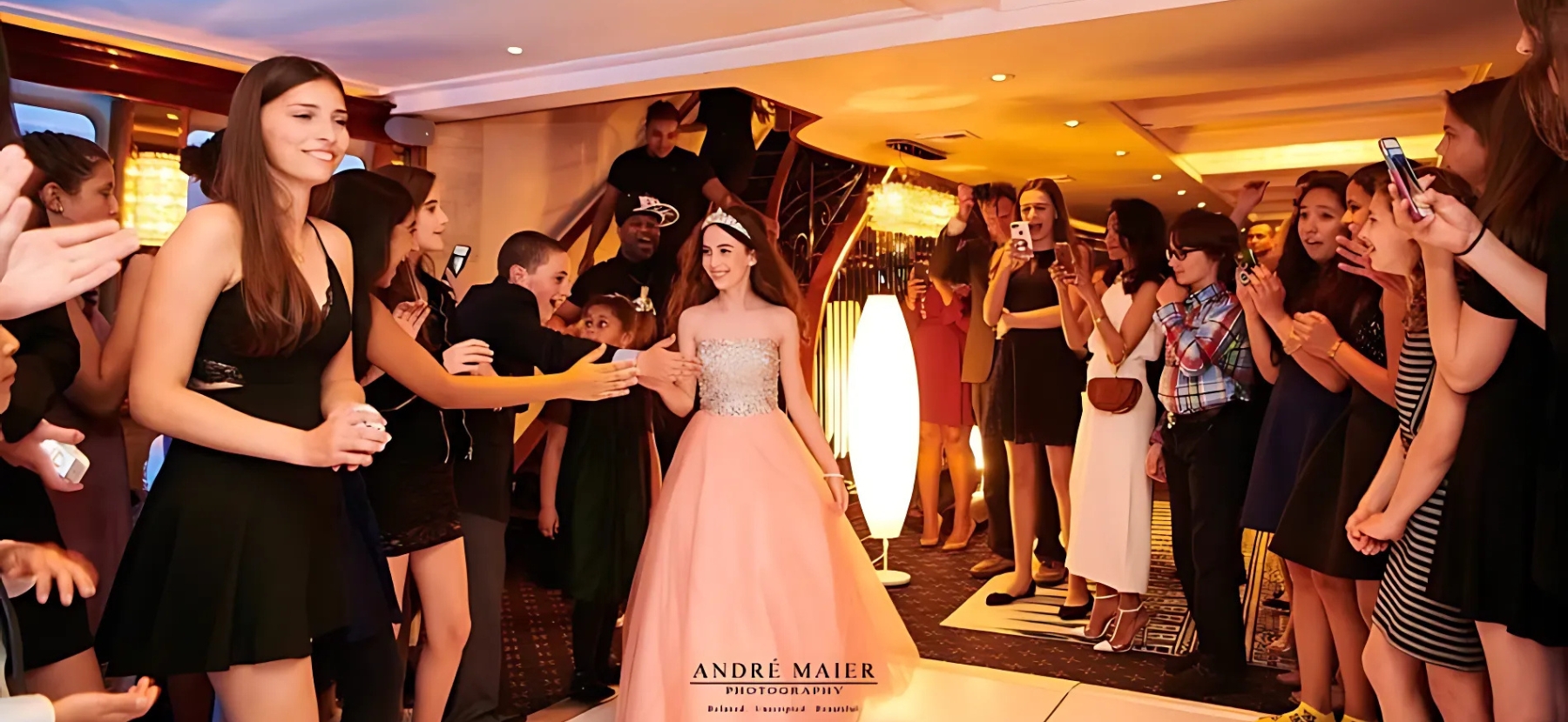 Youth Dance Party on Private Yacht for Mitzvah Celebration in Florida